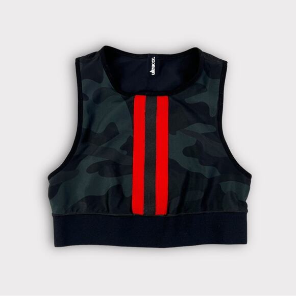Ultracor Camo Collegiate Nero Rogue Crop Top Bra - Picture 1 of 5